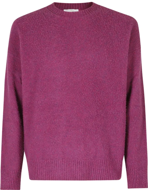 Crew-neck Ribbed Merino Wool Sweater