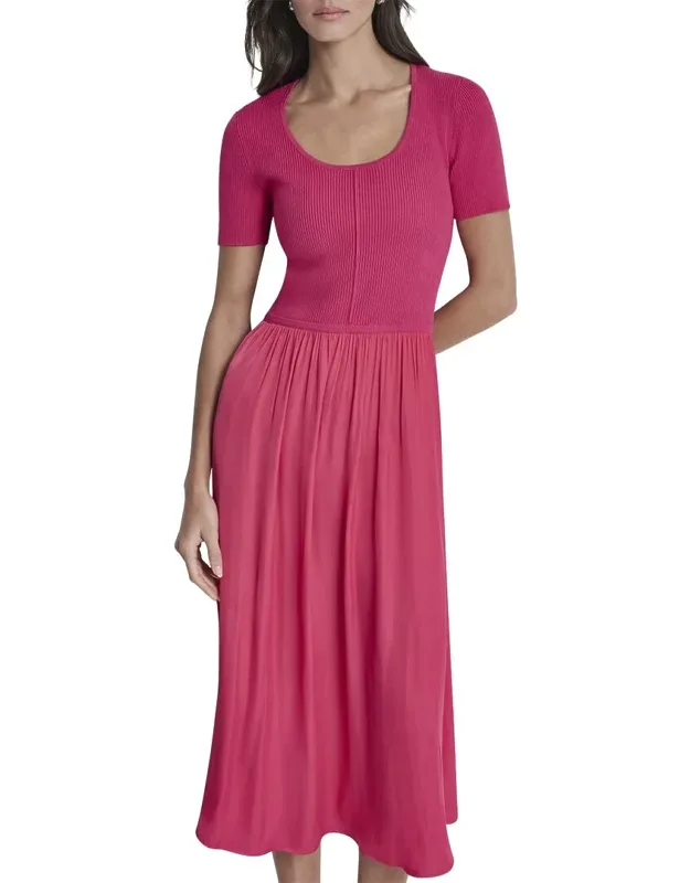 Mix Media Spun Sweaterdress