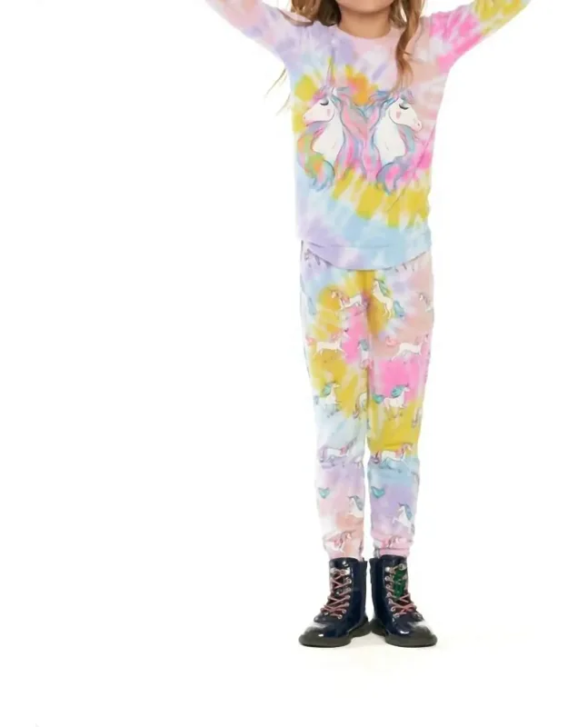 Tie Dye Reflected Unicorn Sweatshirt