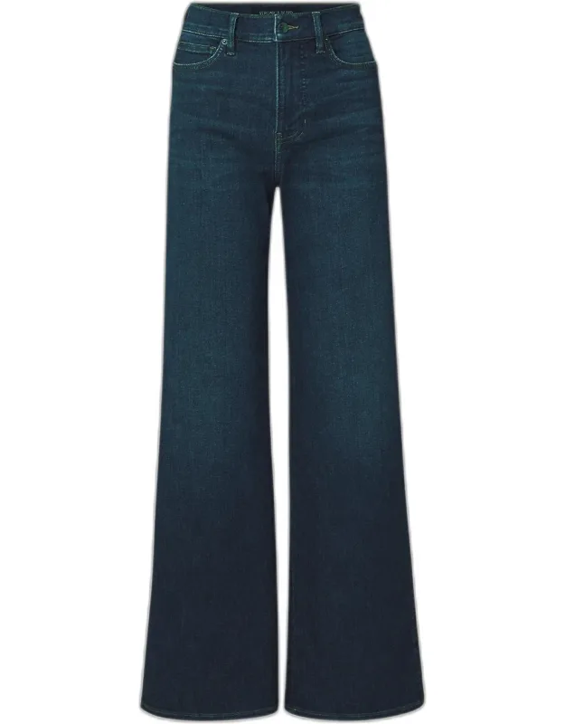 Stretch Denim Wide-leg Jeans