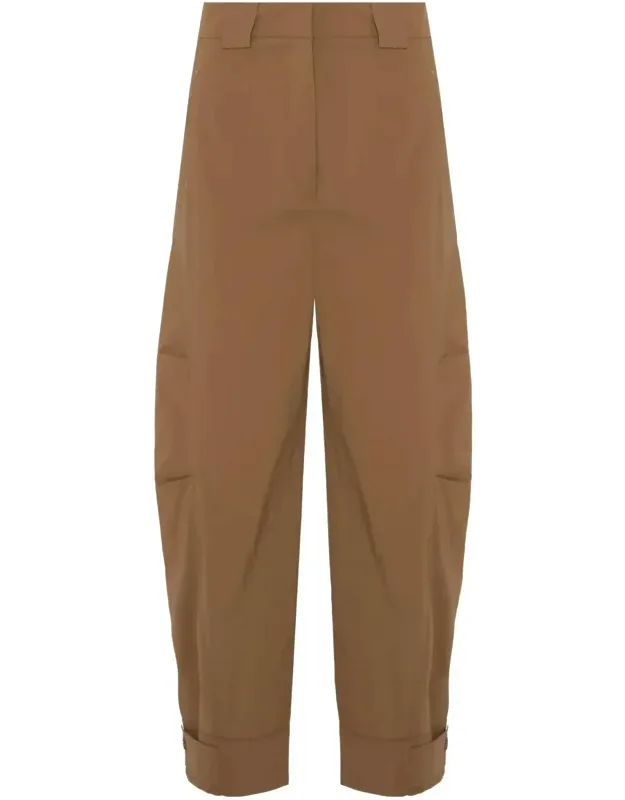 Cropped Barrel Trousers