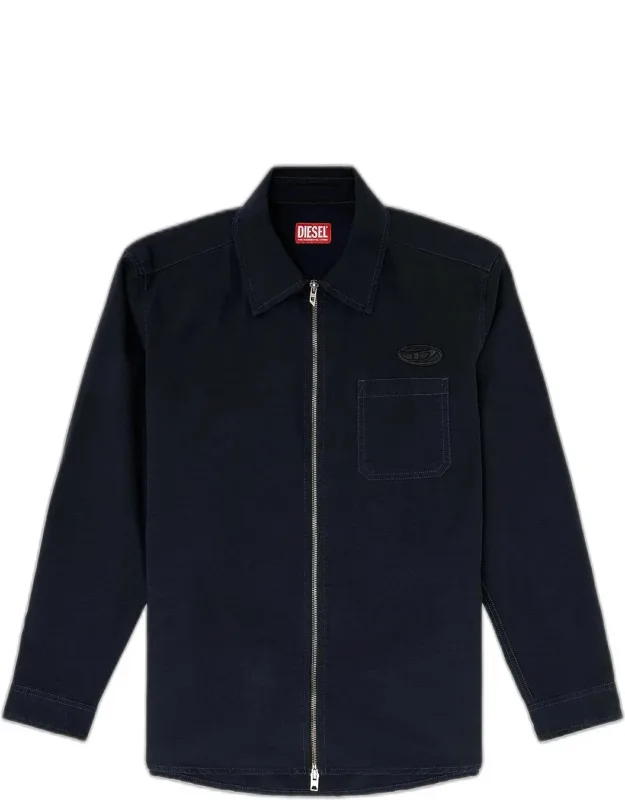 Zip-front Shirt Jacket