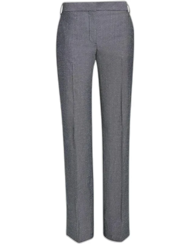 Twill Straight-leg Pants