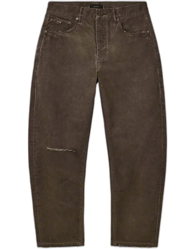 Whiskered Straight-leg Jeans