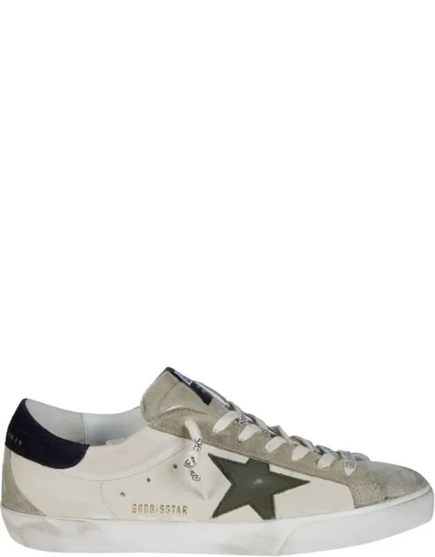 Super Star Distressed Leather Low-top Sneakers