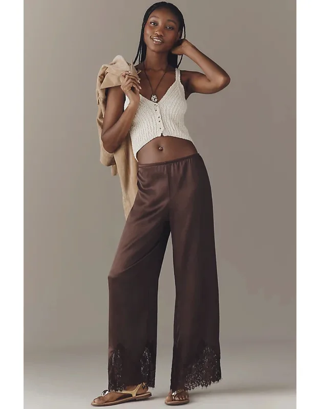 Silk Lace Pants