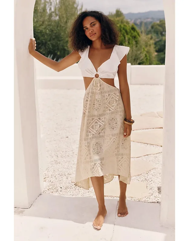 Cutout Apron Dress