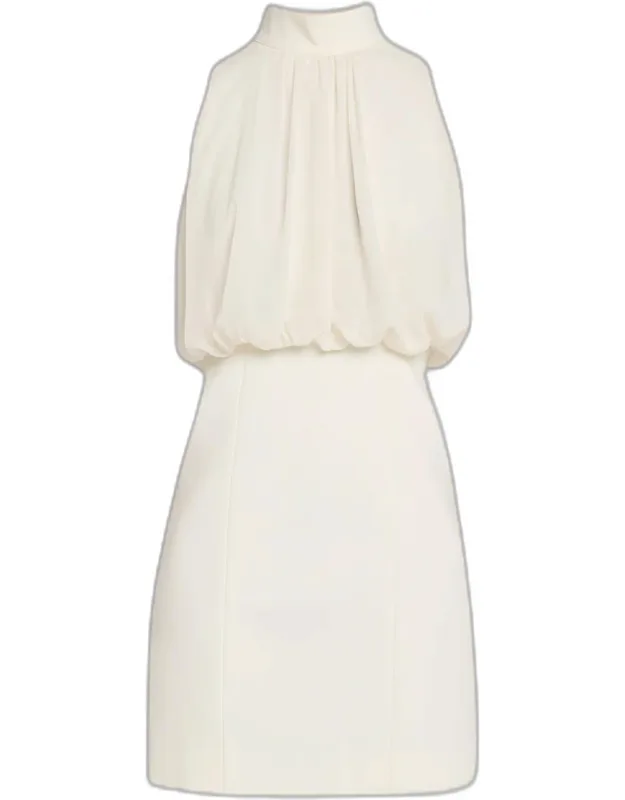 Sleeveless Gathered Mini Dress