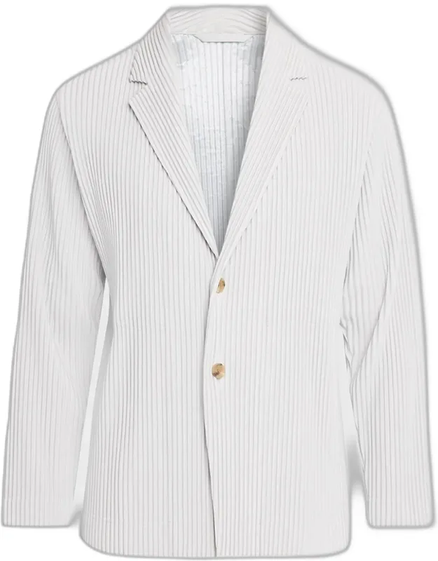 Pleated Knit Blazer