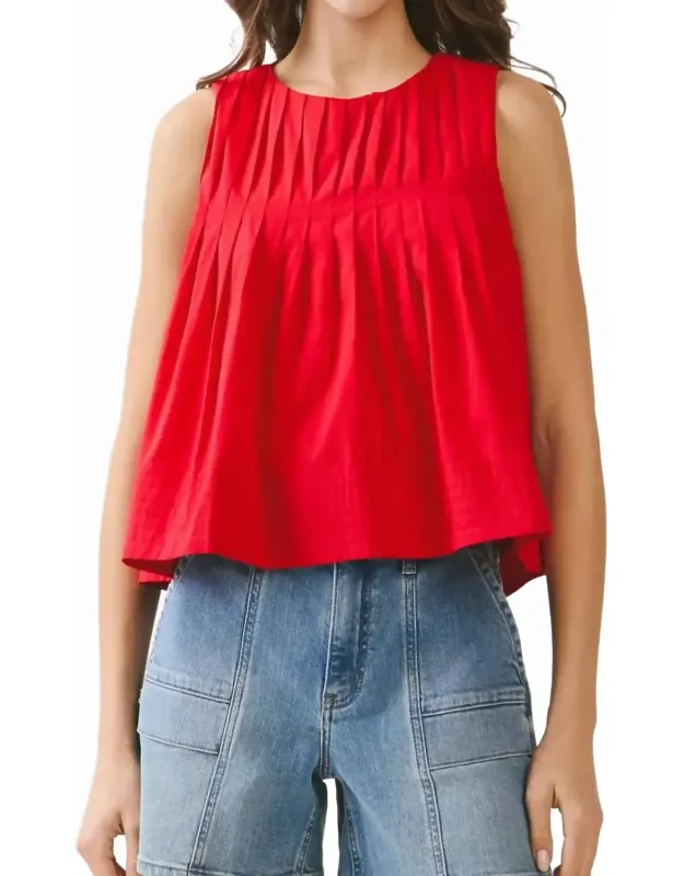 Pleated Tank Top