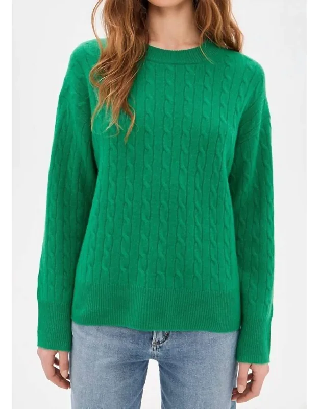 Cable Knit Cashmere Sweater