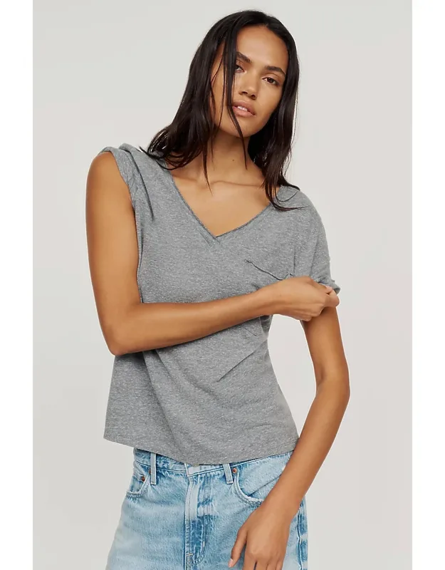 Drapey V-neck Tee