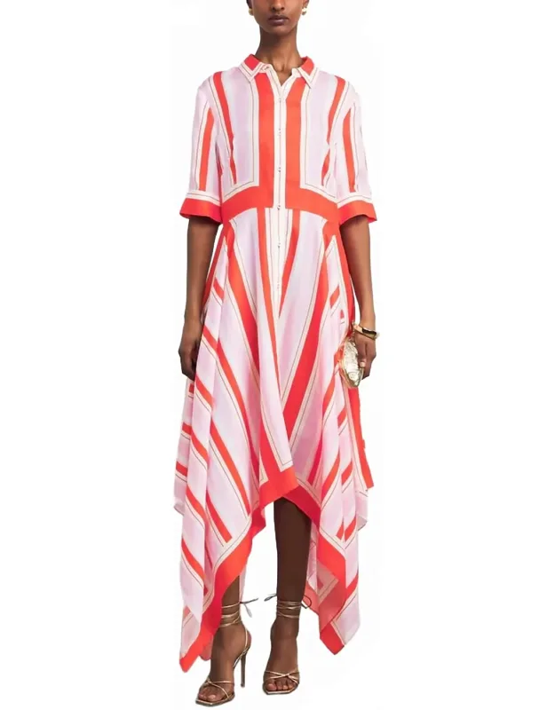 Handkerchief Midi Dress