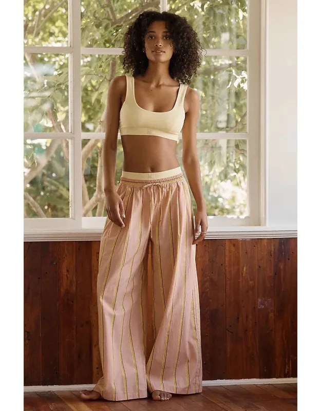 Wide Leg Boxer Pants