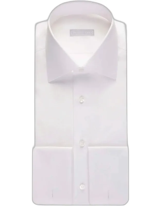 Cotton French-cuff Dress Shirt