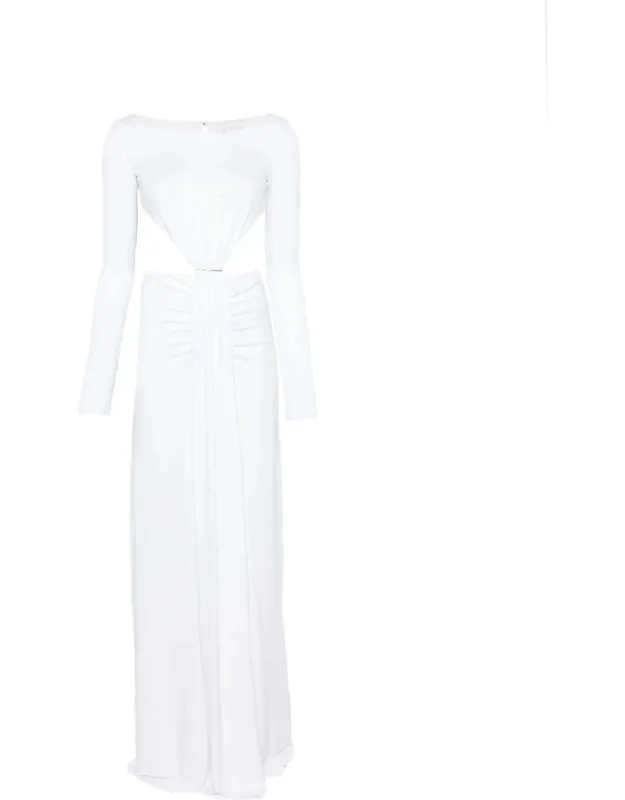 Cut-out Ruched Maxi Dress