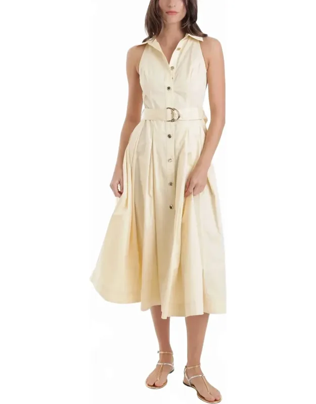 Solid Midi Dress