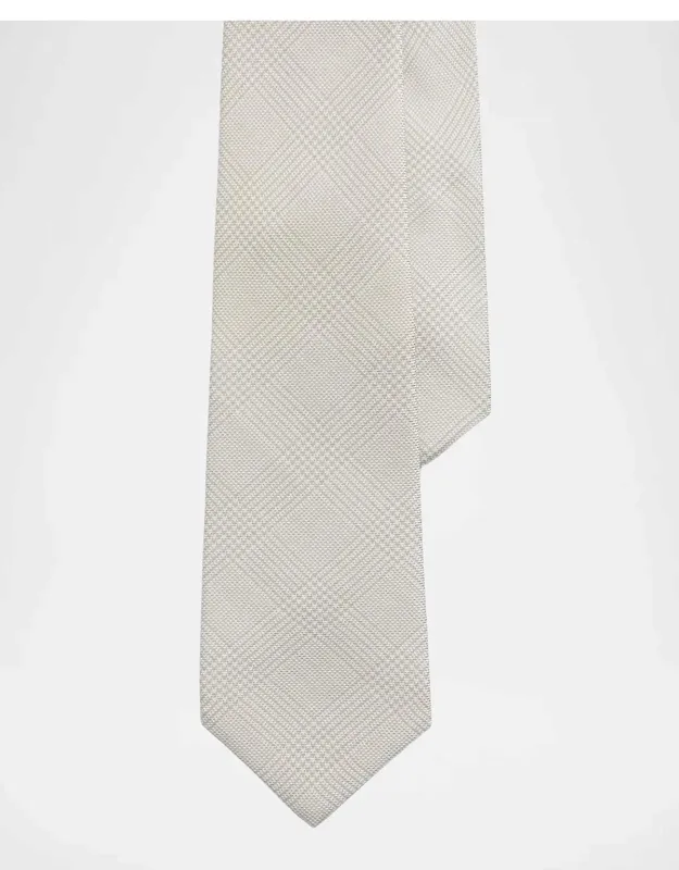 Glen Plaid Cashmere-silk Tie