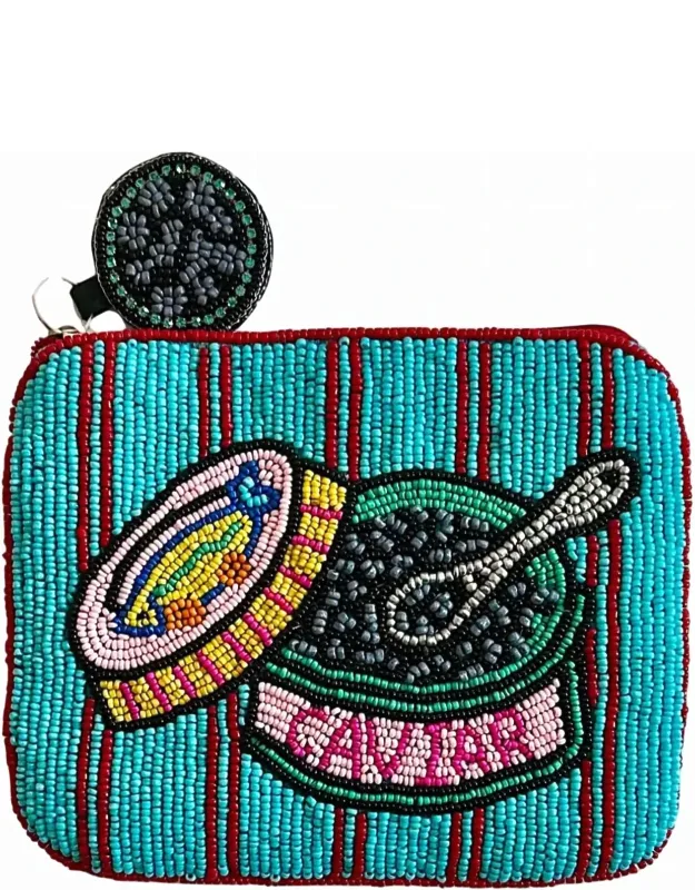 Beaded Caviar Coin Purse