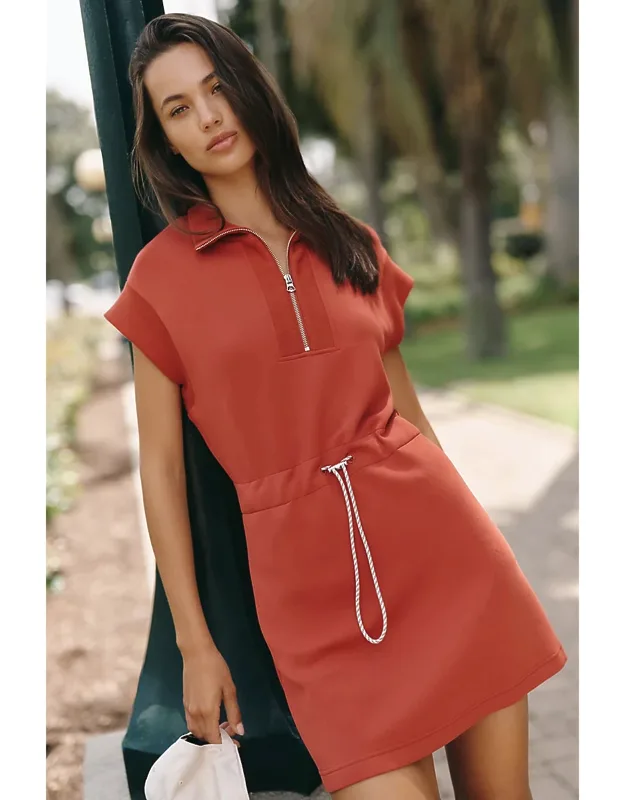 Avaya Half-zip Mini Dress