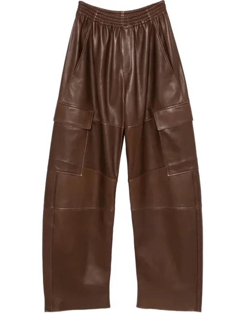 Leather Cargo Pants