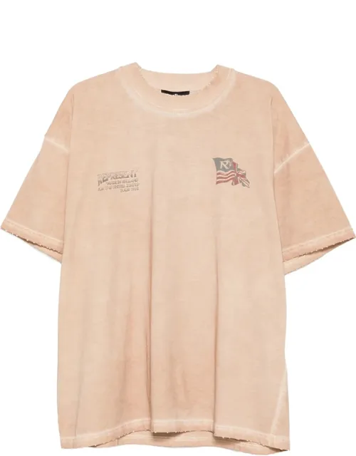 Graphic-print Distressed T-shirt