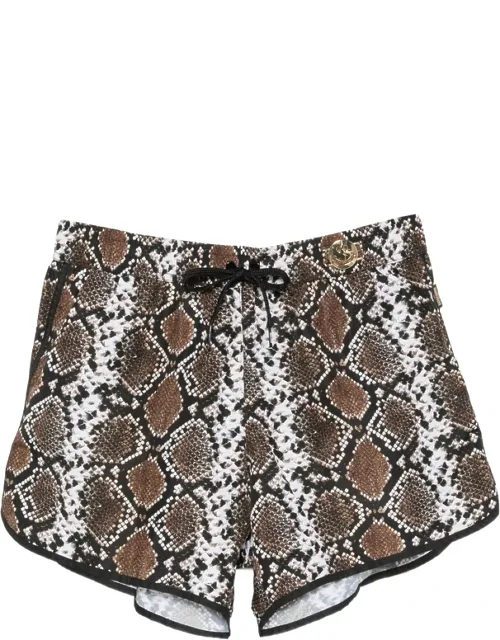 Smiley Snakeskin-print Swimming Shorts
