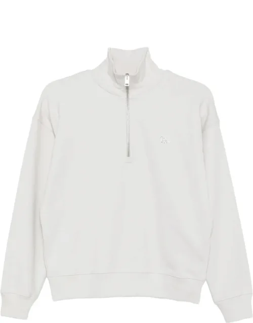 Quarter-zip Fox-patch Sweatshirt