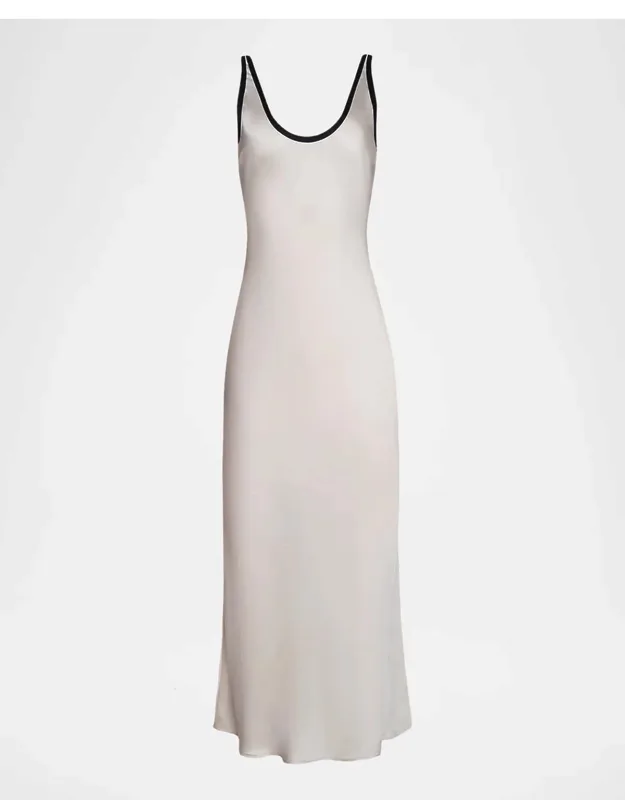Akiya Contrast-trim Maxi Dress