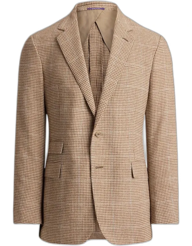Herringbone Plaid Wool Sportcoat