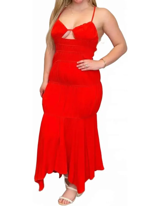 Cute Honey Tiered Maxi Dress