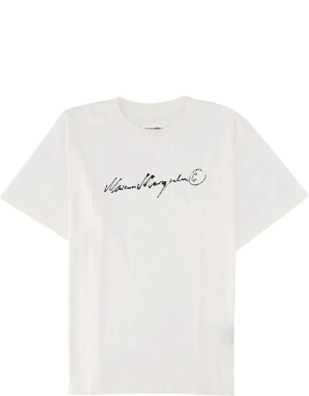 Relaxed Fit Script Cotton T-shirt