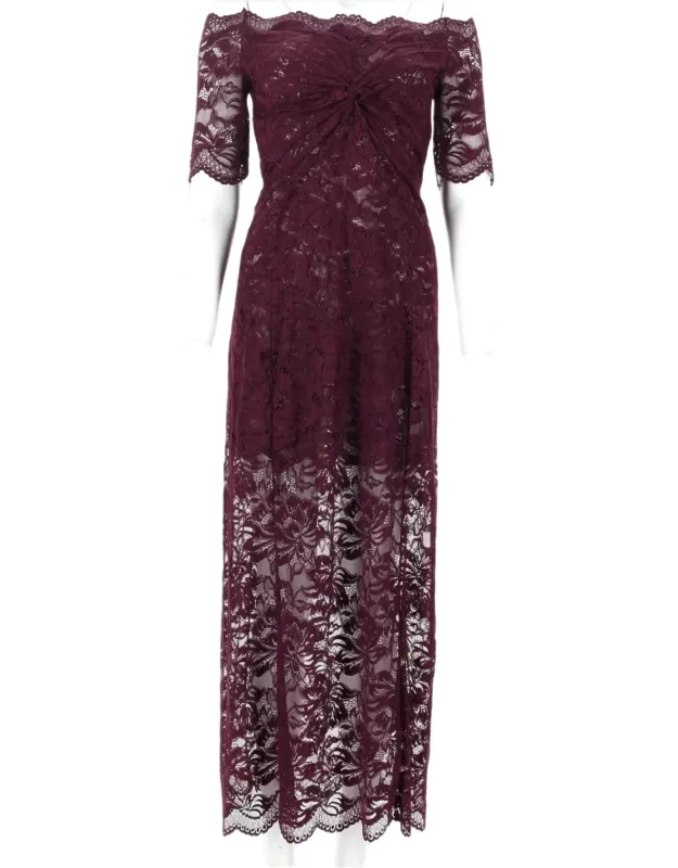 Layered Lace Midi Dress