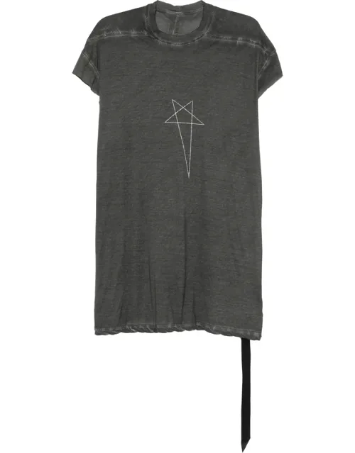 Jumbo Pentagram-print Cap-sleeve T-shirt