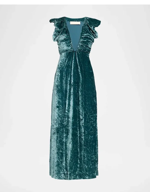Astra Velvet V-neck Dress