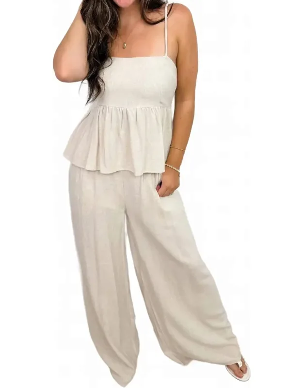 High-rise Wide Leg Pants