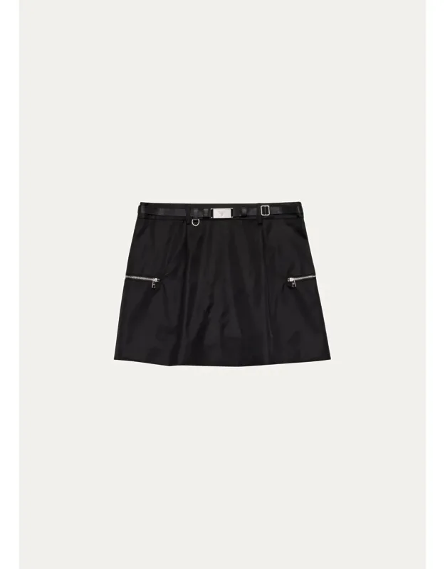Belted Mini Skirt