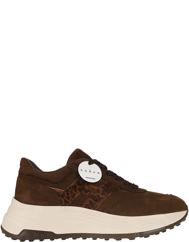 Suede Leopard-print Hi-fi Sneakers
