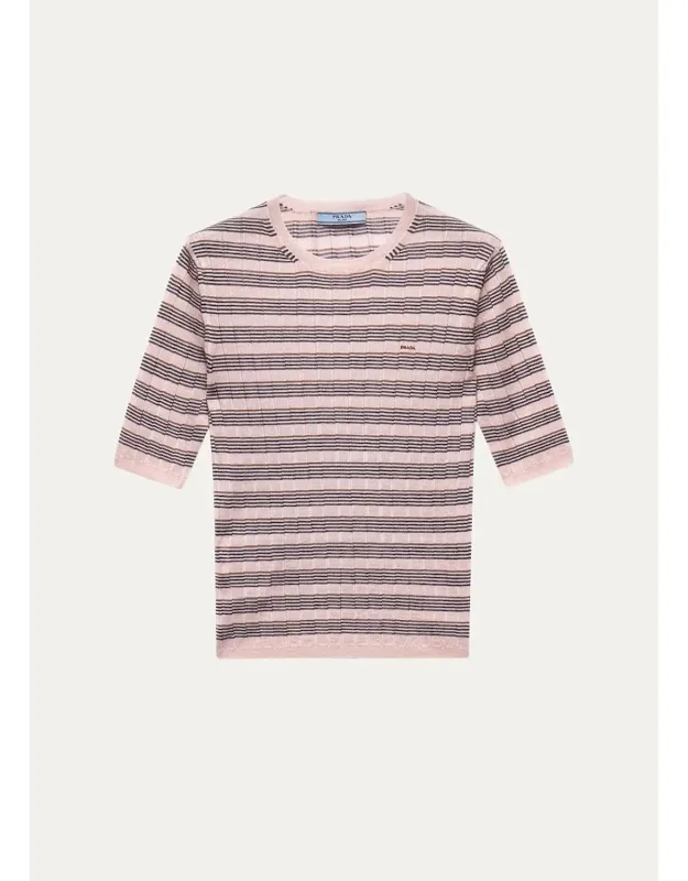 Striped Silk-cashmere Sweater