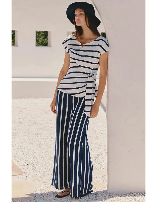 Striped Terry Pants