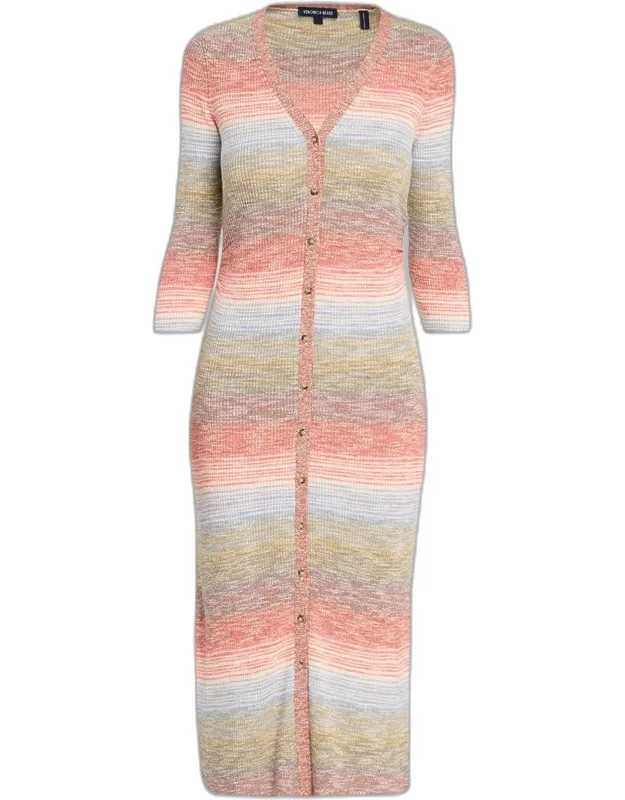 Ribbed Knit Midi Dress