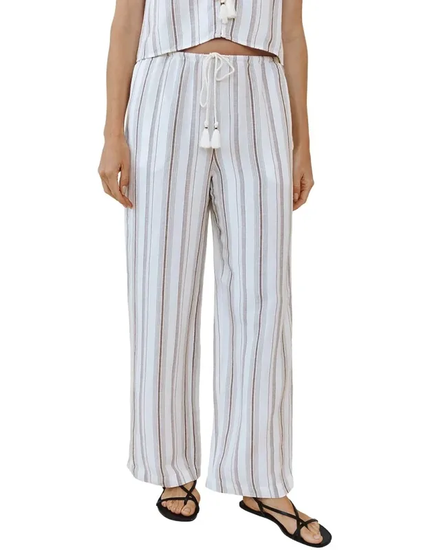 Linen-blend Beach Pants