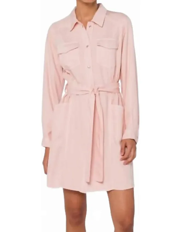 Snap Button Mini Dress
