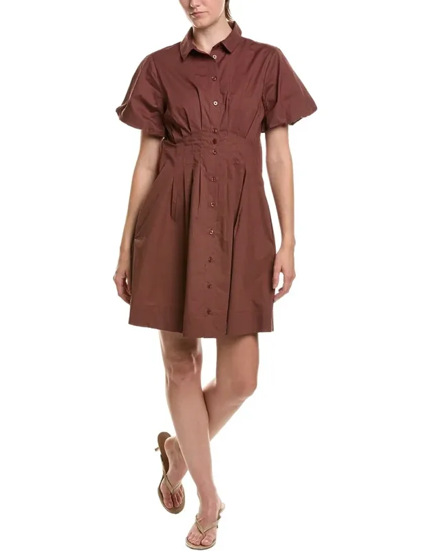 Puff Sleeve Corset Mini Dress