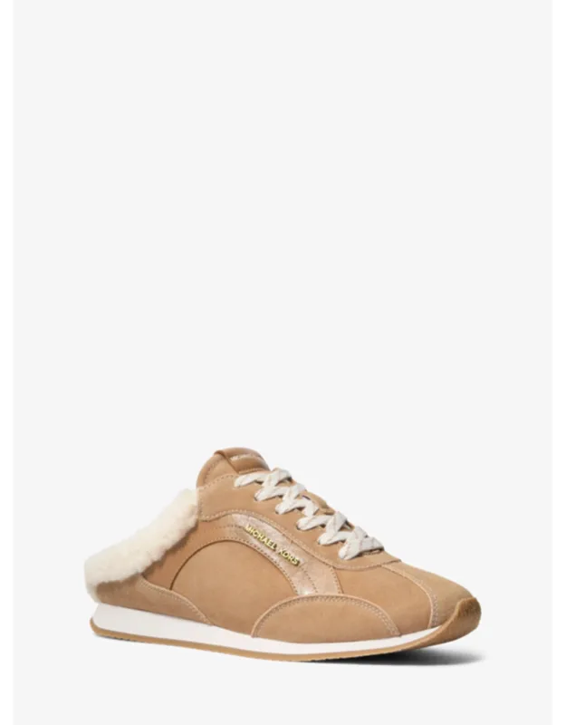 Avi Faux Shearling Trim Slip-on Sneakers