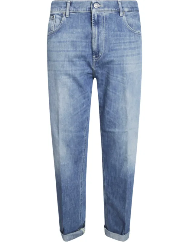 Relaxed-fit Cuffed Jeans