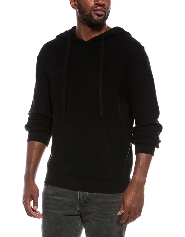 Waffle Cashmere-blend Hoodie