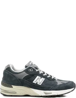New Balance 991 Sneakers With Leather And Cushioned Midsole
