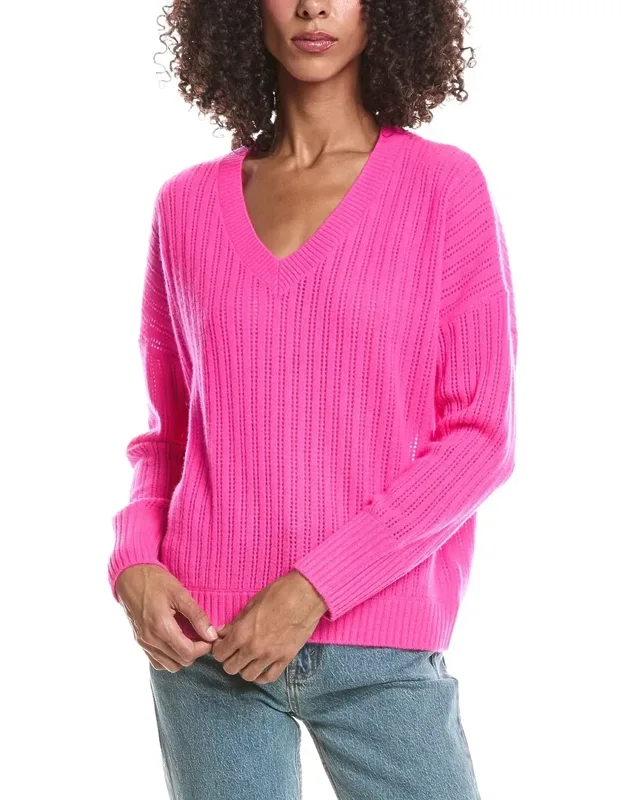 Demi Ladder V-neck Sweater