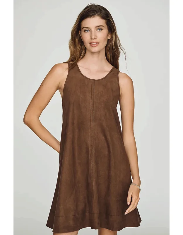 Faux-suede Mini Dress